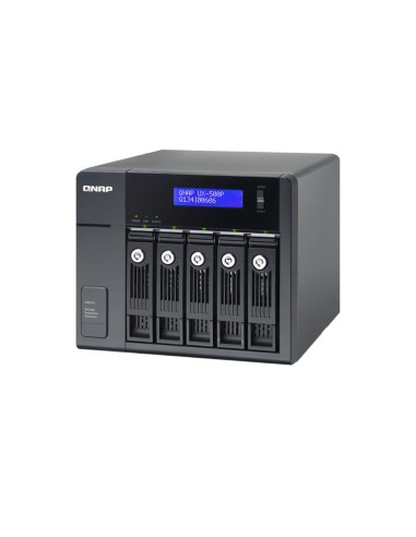 QNAP UX-500P contenitore di unità di archiviazione Box esterno HDD Nero 2.5 3.5"