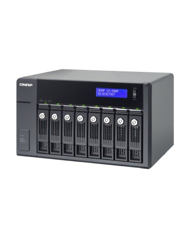 QNAP UX-800P contenitore di unità di archiviazione Box esterno HDD Nero 2.5 3.5"