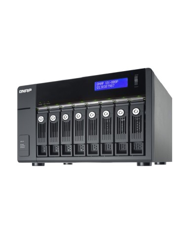 QNAP UX-800P contenitore di unità di archiviazione Box esterno HDD Nero 2.5 3.5"
