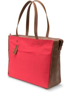 HP 14 Red Brown Women Canvas Tote 2