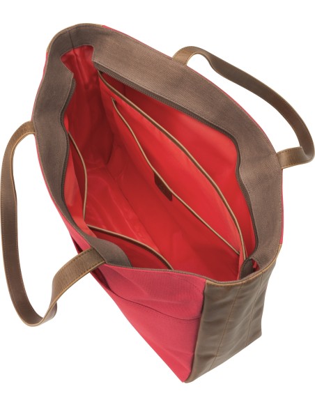 HP 14 Red Brown Women Canvas Tote