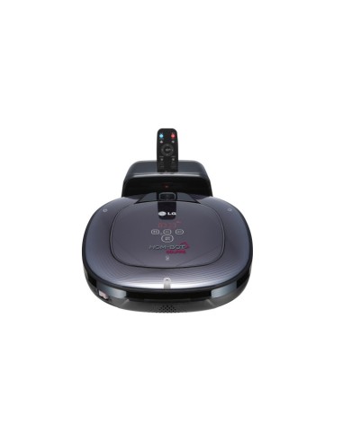 LG VR64703LVM aspirapolvere robot 0,6 L Senza sacchetto Nero, Specchio