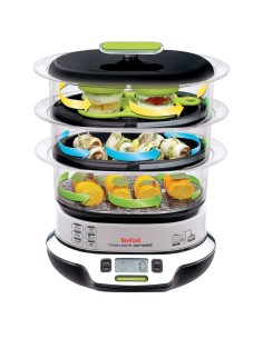 Tefal VS4003 pentola a vapore 3 cestello i Libera installazione 1800 W Nero, Verde, Metallico, Trasparente 2