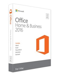 Microsoft Office Mac Home & Business 2016, EN 1 licenza e Inglese