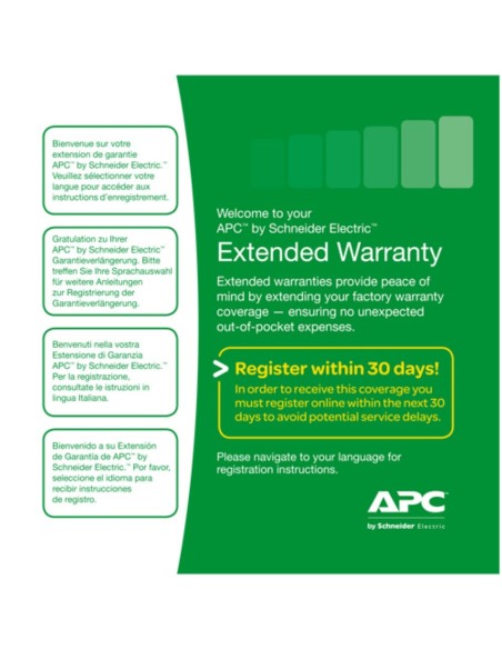 APC WEXTWAR3YR-SP-05 estensione della garanzia