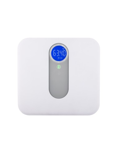 Topcom WG-2495 bilance pesapersone Quadrato Grigio, Bianco Bilancia pesapersone elettronica