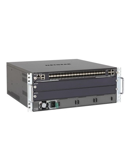 Netgear M6100-44GF3 Gestito Gigabit Ethernet (10 100 1000) 4U Nero, Grigio