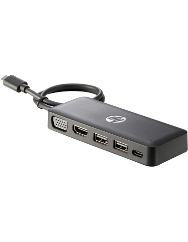 HP USB-C Travel HUB USB 3.2 Gen 1 (3.1 Gen 1) Type-C Nero