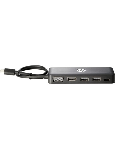 HP USB-C Travel HUB USB 3.2 Gen 1 (3.1 Gen 1) Type-C Nero