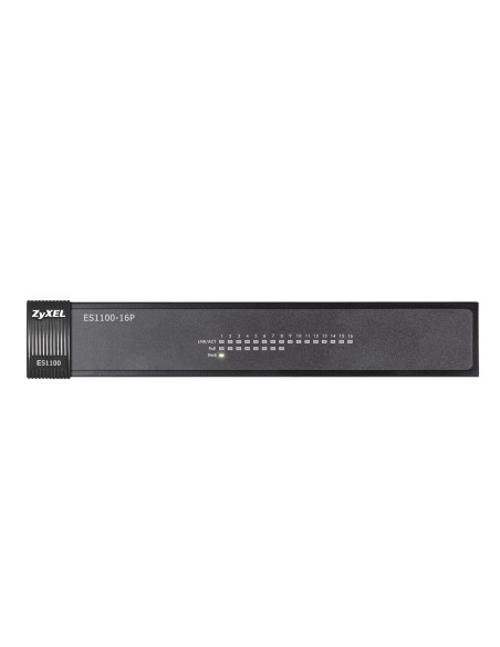 Zyxel ES1100-16P Non gestito Supporto Power over Ethernet (PoE) Nero