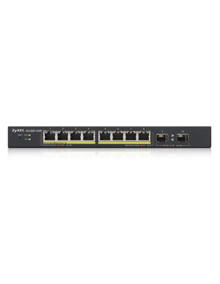 Zyxel GS1900-10HP Gestito L2 Gigabit Ethernet (10 100 1000) Supporto Power over Ethernet (PoE) 1U Nero