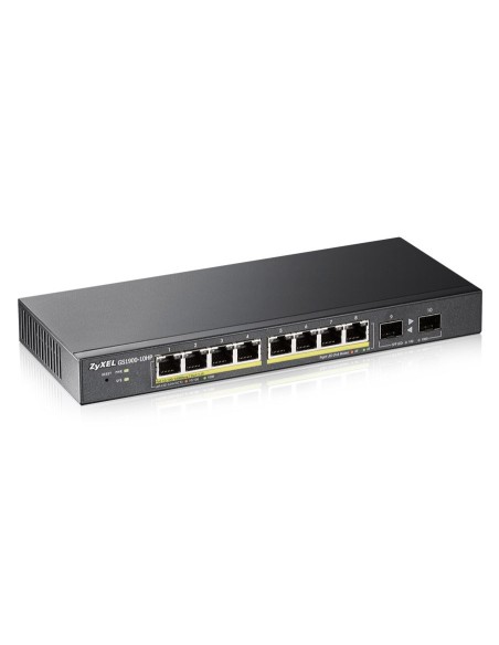 Zyxel GS1900-10HP Gestito L2 Gigabit Ethernet (10 100 1000) Supporto Power over Ethernet (PoE) 1U Nero