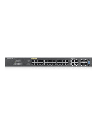 Zyxel GS2210-24 Gestito L2 Fast Ethernet (10 100) Supporto Power over Ethernet (PoE) Nero