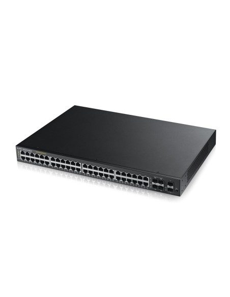 Zyxel GS2210-48HP Gestito L2 Gigabit Ethernet (10 100 1000) Supporto Power over Ethernet (PoE) 1U Nero