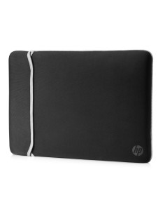 HP 39.62 cm (15.6") Neoprene Reversible Sleeve (Black Silver) 2