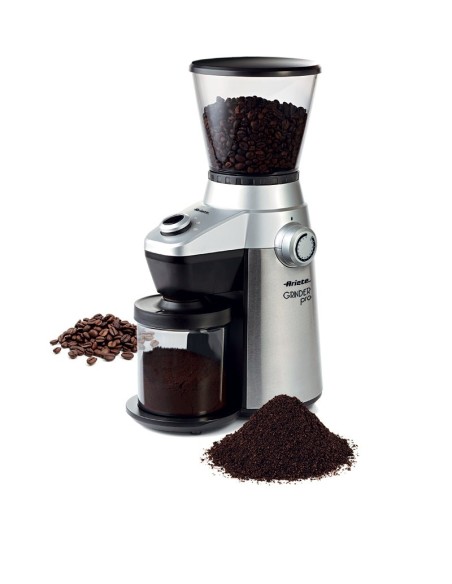 Ariete Grinder Pro macina caffé 150 W Nero, Acciaio inossidabile