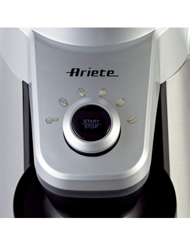 Ariete Grinder Pro macina caffé 150 W Nero, Acciaio inossidabile