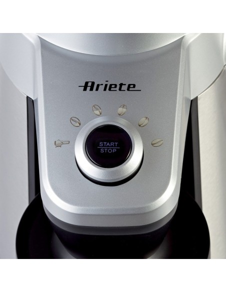 Ariete Grinder Pro macina caffé 150 W Nero, Acciaio inossidabile