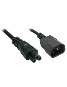 Lindy 2m, IEC 320 C14 - IEC 320 C5 Nero Accoppiatore C14 Accoppiatore C5