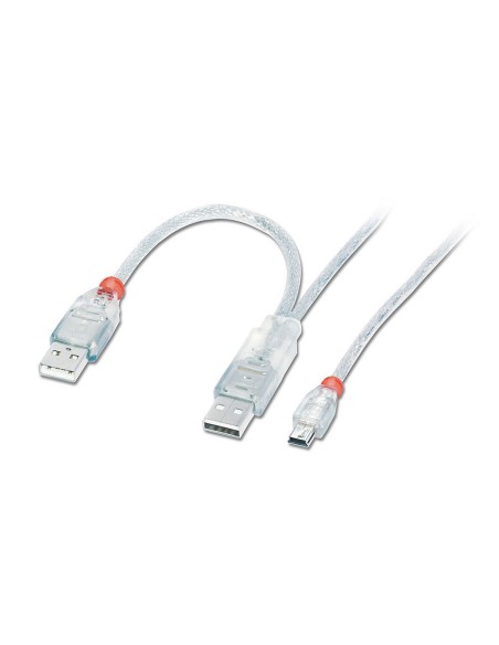 Lindy 31785 cavo USB 2 m USB A Mini-USB B Grigio