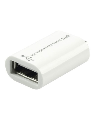 Lindy 31933 adattatore per inversione del genere dei cavi microUSB B USB A Bianco