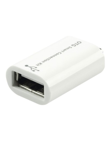 Lindy 31933 adattatore per inversione del genere dei cavi microUSB B USB A Bianco