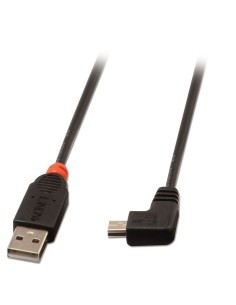 Lindy 31970 cavo USB 0,5 m USB 2.0 USB A Mini-USB B Nero