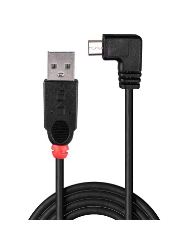 Lindy 31977 cavo USB 2 m USB 2.0 USB A Micro-USB B Nero