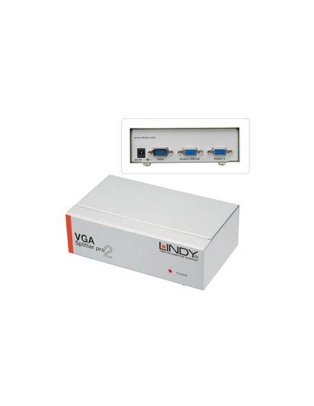 Lindy 2 Port VGA Splitter Pro 2x VGA