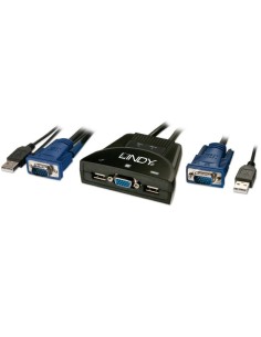 Lindy 32816 switch per keyboard-video-mouse (kvm) Nero