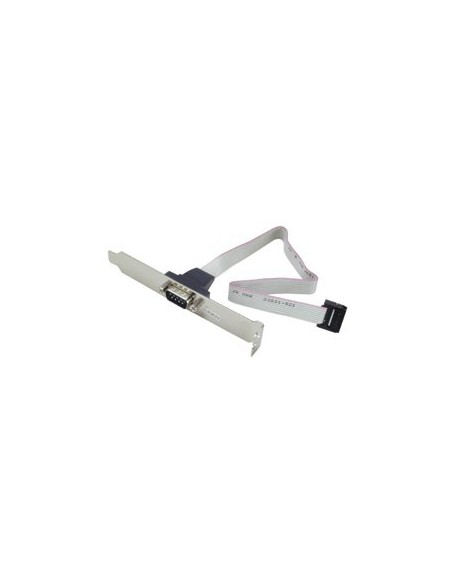 Lindy PC Back Plate Serial Adapter cavo seriale Grigio 0,25 m DB-9
