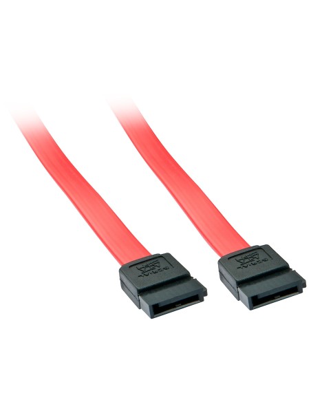Lindy 33324 cavo SATA 0,5 m Nero, Rosso