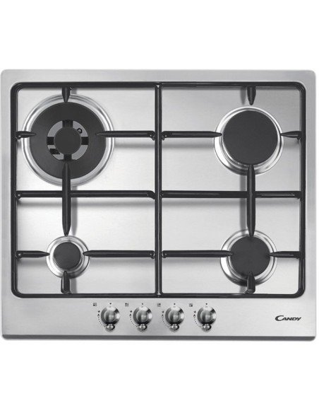 Candy PGC640SWX Acciaio inossidabile Da incasso 60 cm Gas 4 Fornello(i)