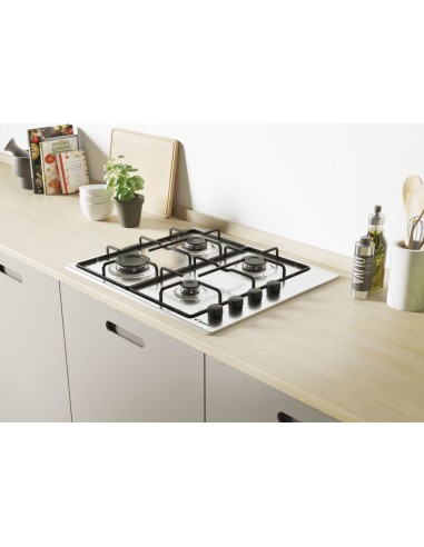 Candy CHW6LBX Acciaio inossidabile Da incasso Gas 4 Fornello(i)