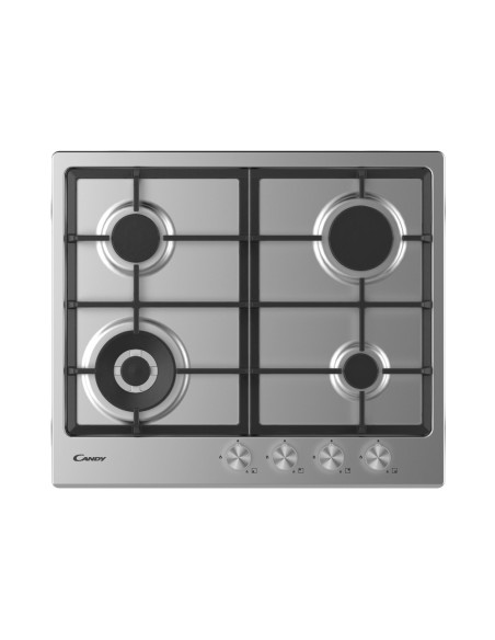 Candy CHG6BF4WPX Acciaio inossidabile Da incasso 60 cm Gas 4 Fornello(i)