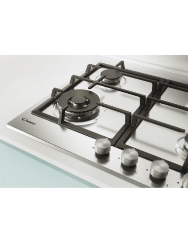 Candy CHG6BF4WPX Acciaio inossidabile Da incasso 60 cm Gas 4 Fornello(i)
