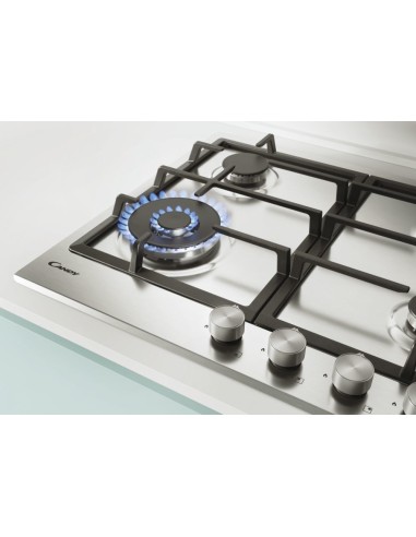 Candy CHG6BF4WPX Acciaio inossidabile Da incasso 60 cm Gas 4 Fornello(i)