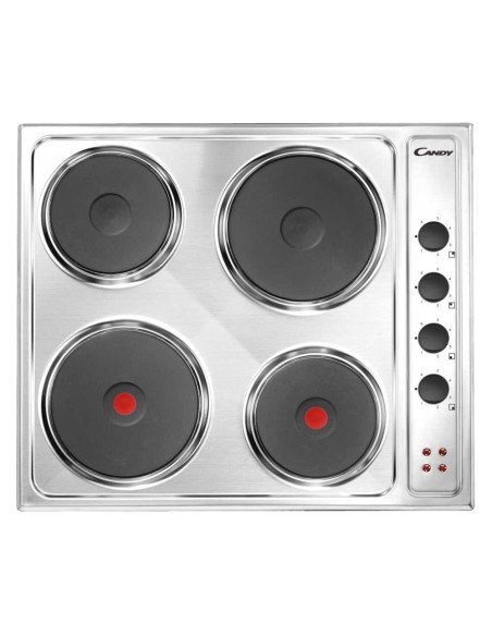 Candy CLE64X Acciaio inossidabile Da incasso 60 cm Piastra sigillata 4 Fornello(i)