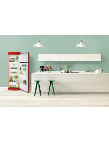 Candy Divo CVRDS 6174RH frigorifero con congelatore Libera installazione 304 L Rosso