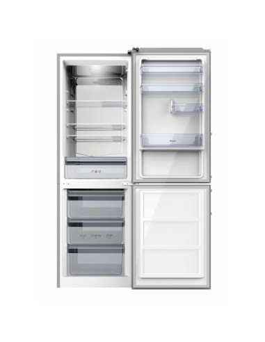 Candy CSSM 6182XH frigorifero con congelatore Libera installazione 287 L Acciaio inossidabile
