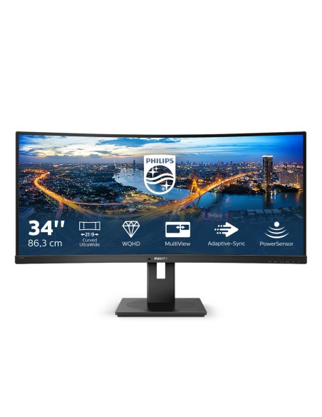 Philips B Line 345B1C 00 Monitor PC 86,4 cm (34") 3440 x 1440 Pixel Quad HD LCD Nero