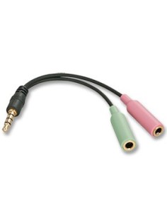 Lindy 3.5mm 2 x 3.5mm cavo audio 0,6 m Multicolore