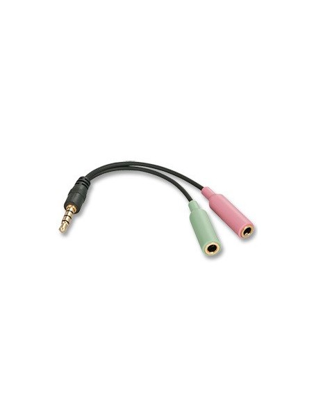 Lindy 3.5mm 2 x 3.5mm cavo audio 0,6 m Multicolore