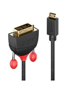 Lindy 36283 cavo e adattatore video 3 m HDMI DVI-D Nero