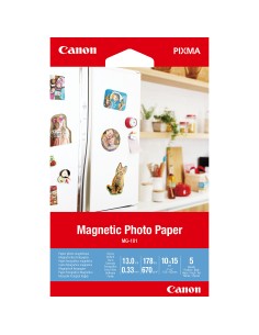 Canon Carta fotografica magnetica MG-101, 10,2x15,2 cm, 5 fogli