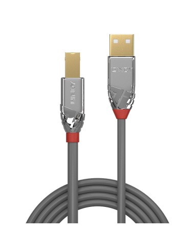 Lindy 36644 cavo USB 5 m USB 2.0 USB A USB B Grigio