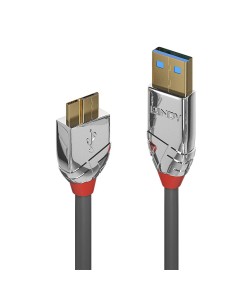 Lindy 36656 cavo USB 0,5 m USB 3.2 Gen 1 (3.1 Gen 1) USB A Micro-USB B Grigio