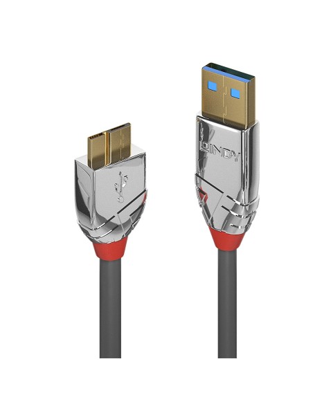 Lindy 36656 cavo USB 0,5 m USB 3.2 Gen 1 (3.1 Gen 1) USB A Micro-USB B Grigio