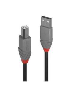 Lindy 36672 cavo USB 1 m USB 2.0 USB A USB B Nero
