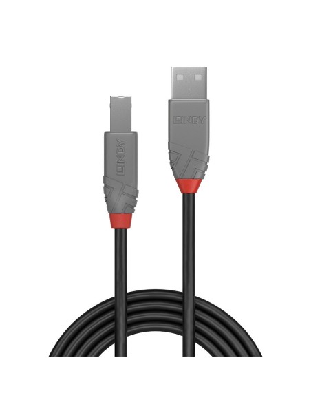 Lindy 36672 cavo USB 1 m USB 2.0 USB A USB B Nero